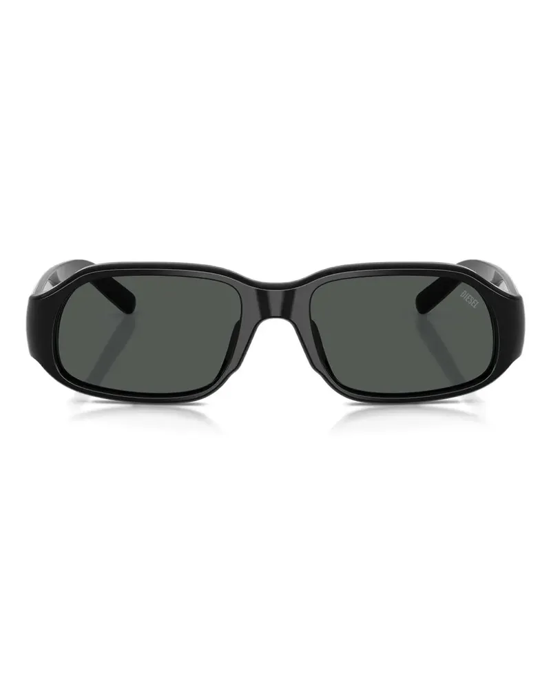 Diesel rectangle-frame sunglasses - Schwarz Schwarz