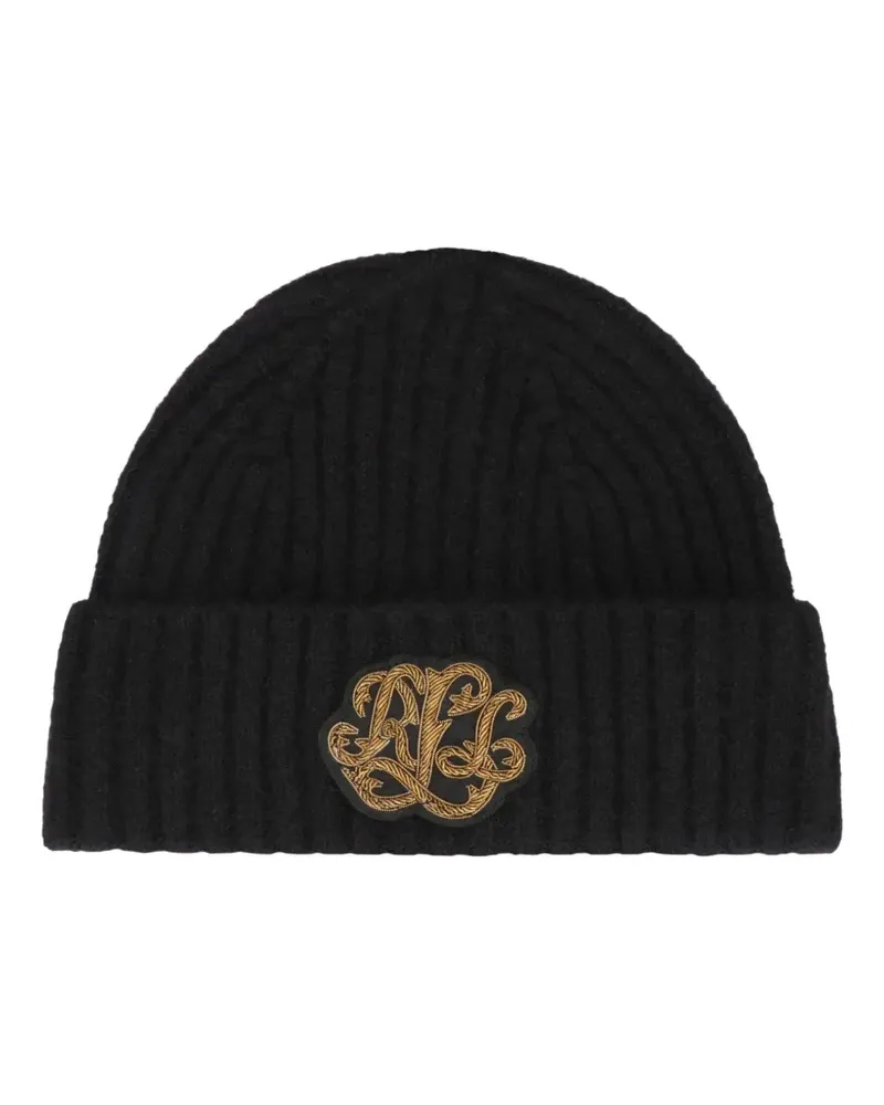 Ralph Lauren ribbed beanie hat - Schwarz Schwarz
