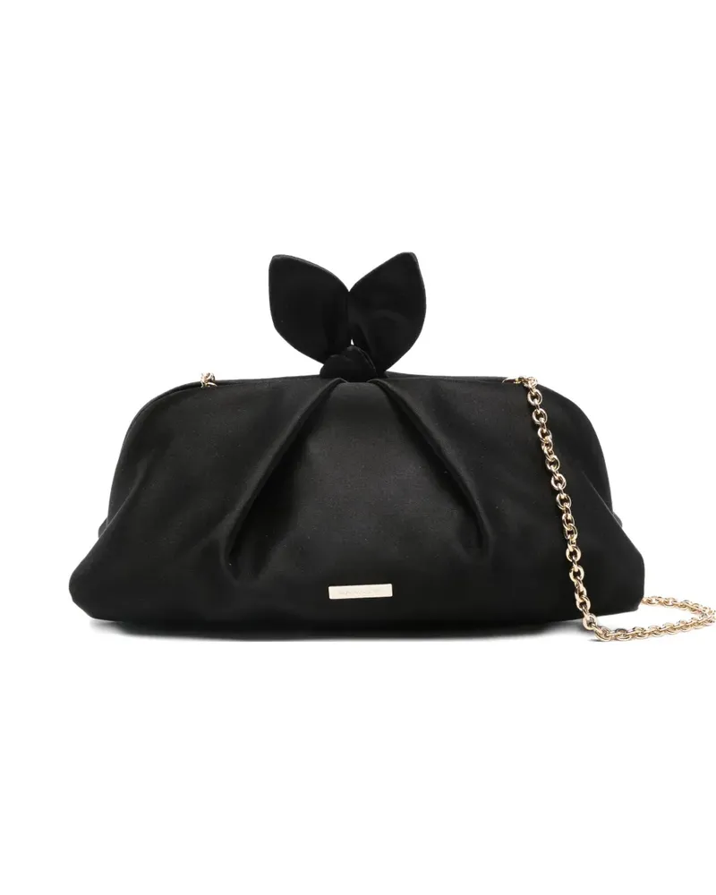 Aquazzura Clutch mit Schleife - Schwarz Schwarz