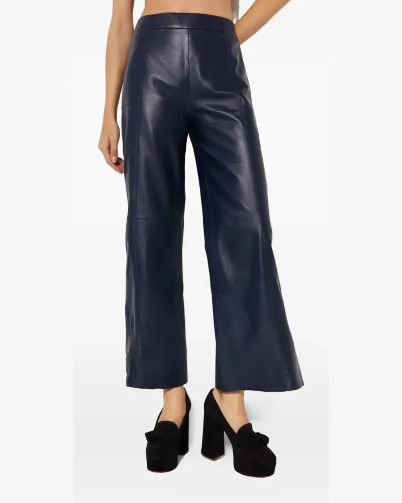AERON leather trousers - Blau Blau