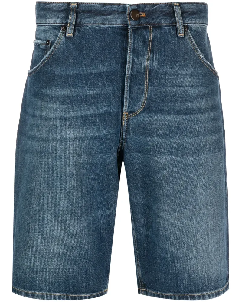 PT TORINO Jeans-Shorts mit geradem Bein - Blau Blau
