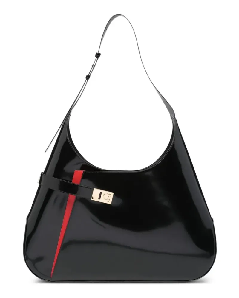 Ferragamo Extragroße Schultertasche - Schwarz Schwarz