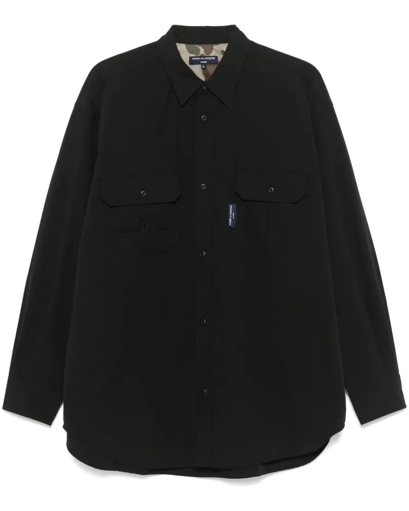 Comme des Garçons Hemd mit Logo-Patch - Schwarz Schwarz