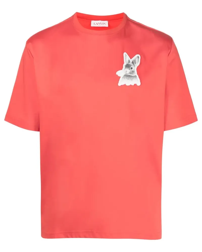 Lanvin T-Shirt mit Print - Rot Rot