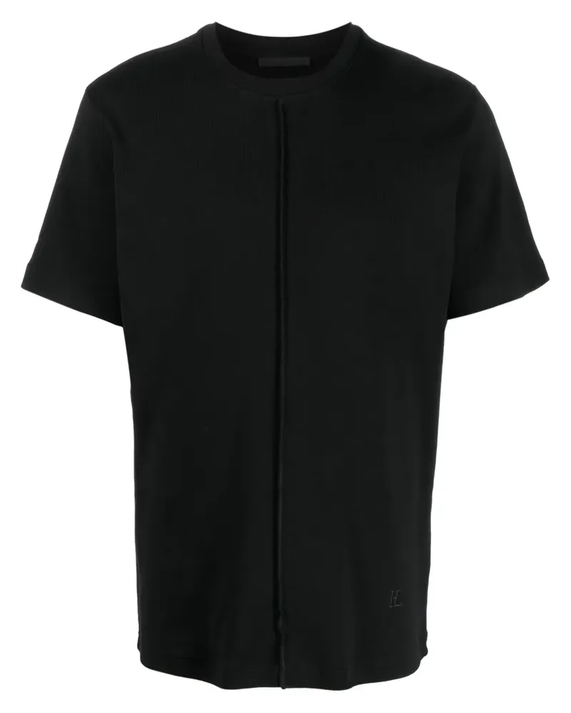 Helmut Lang T-Shirt mit Logo-Stickerei - Schwarz Schwarz