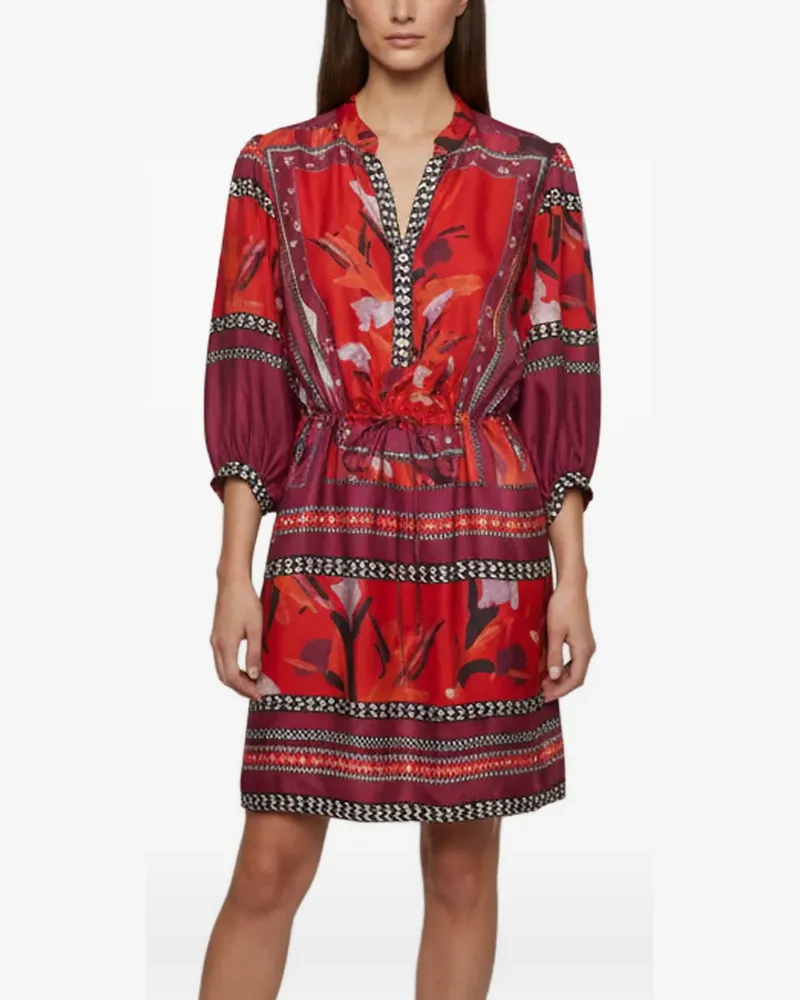 Diane von Furstenberg Chrystie printed silk dress - Rot Rot