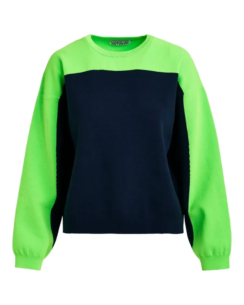 Essentiel Joto two-toned ribbed sweater - Blau Blau