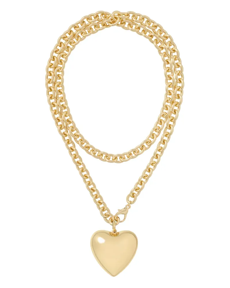 Roxanne Assoulin Big Puffy Heart Charm necklace - Gold Gold