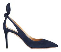 Pumps mit Schleifenverschluss 85mm - Blau