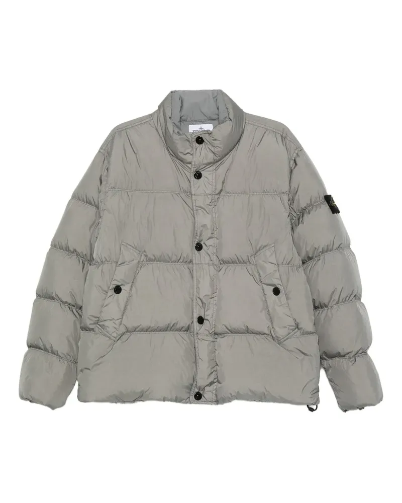 Stone Island Wattierte Jacke mit Stehkragen - Grün Grün