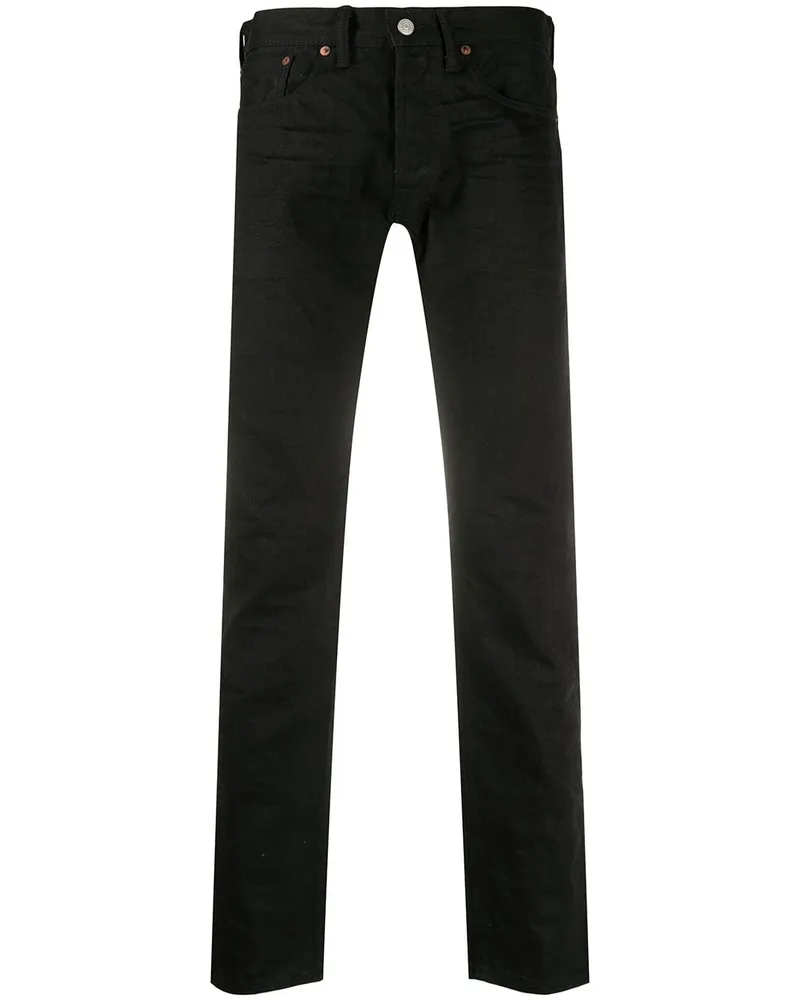 Ralph Lauren Halbhohe Skinny-Jeans - Schwarz Schwarz