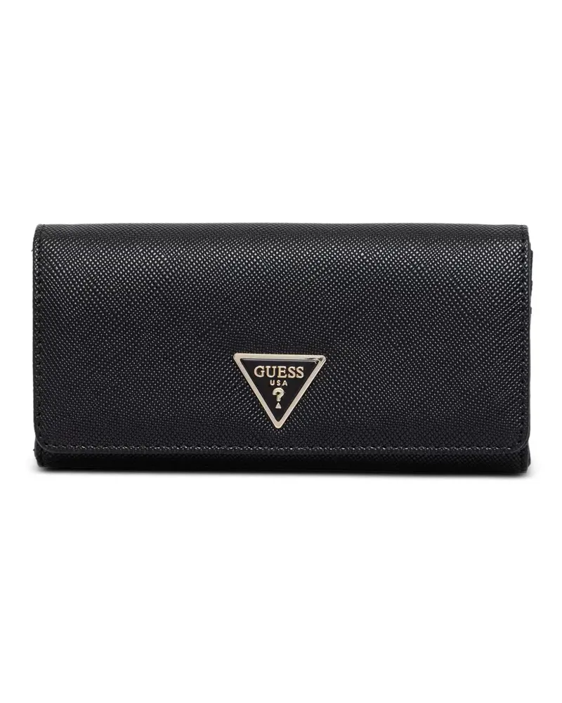 Guess Laurel Portemonnaie mit Logo-Schild - Schwarz Schwarz
