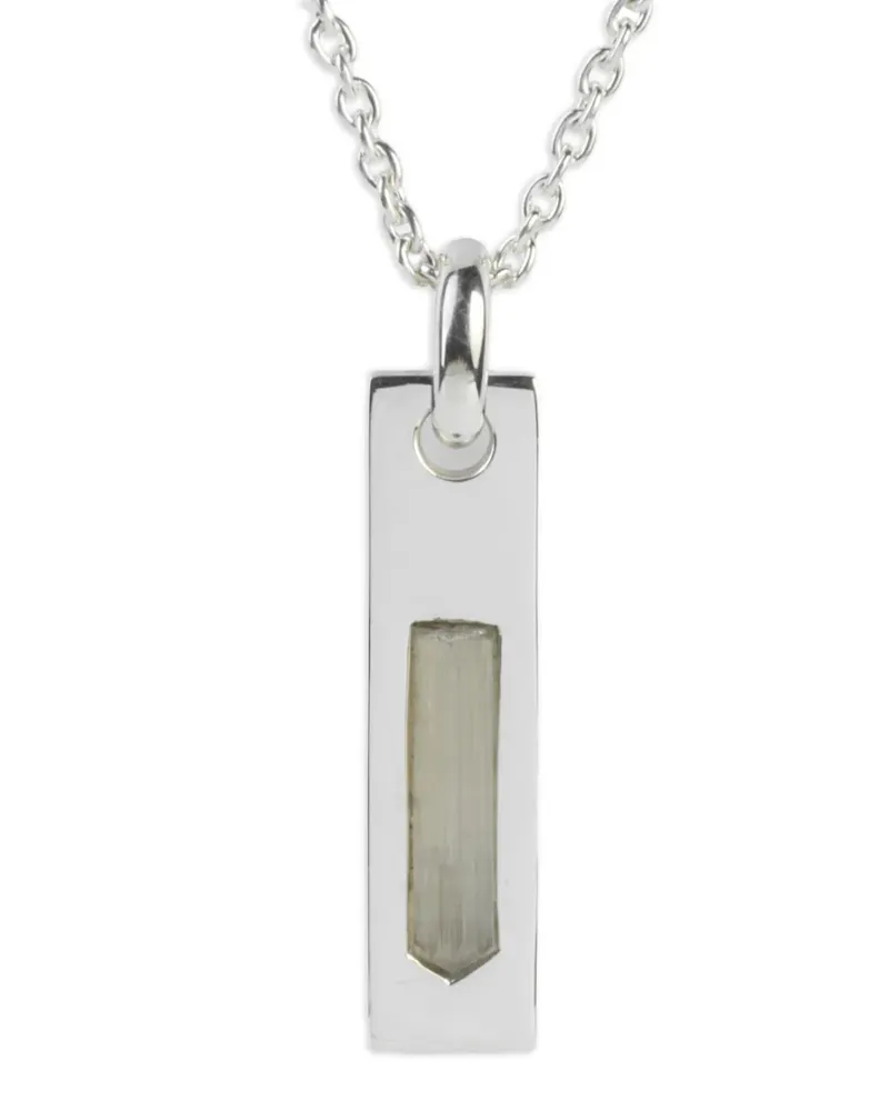 Parts Of Four Halskette aus Sterlingsilber mit eckigem Zultanit-Anhänger Silber