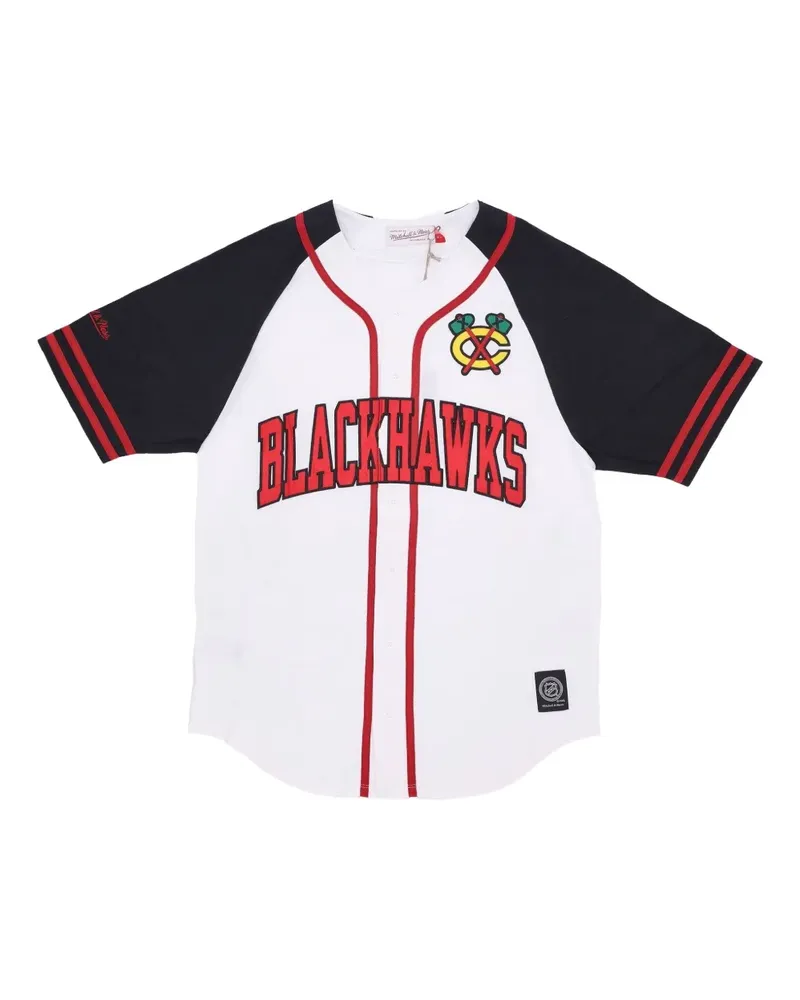 Mitchell & Ness Chicago Blackhawks T-Shirt - Weiß Weiß