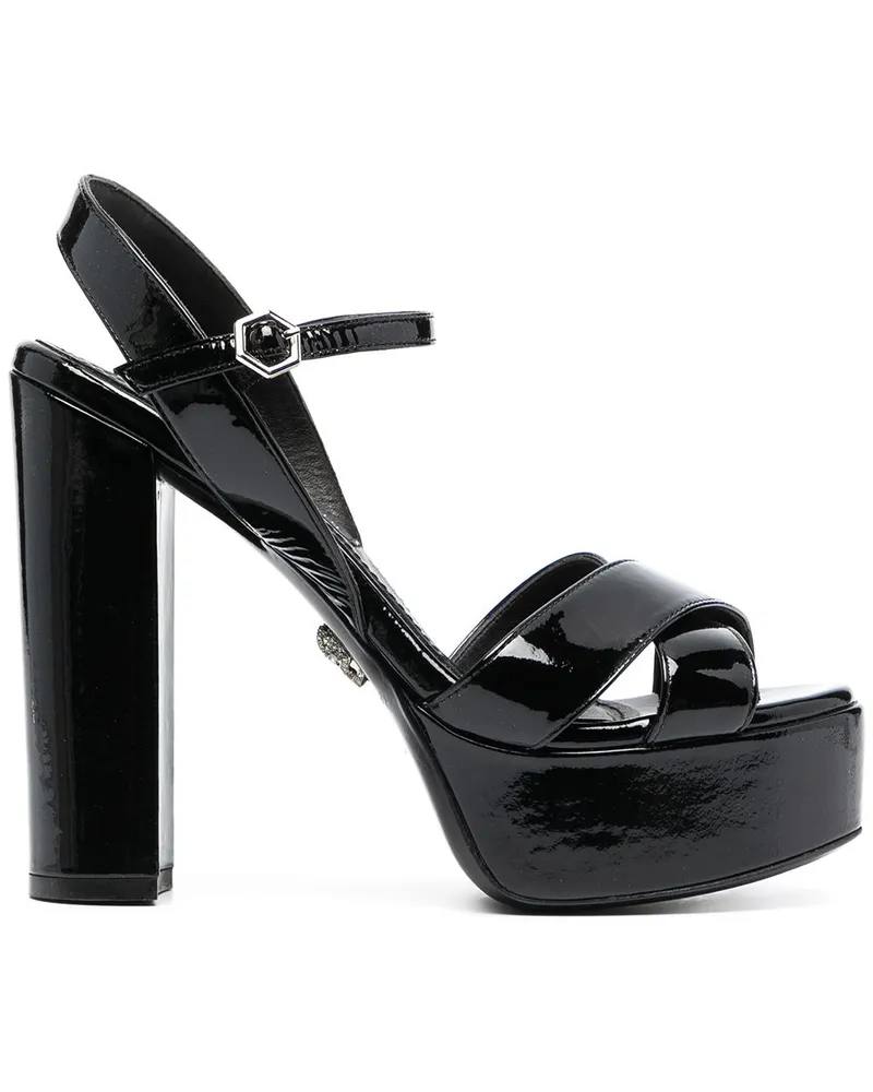 Philipp Plein Sandalen mit Absatz - Schwarz Schwarz