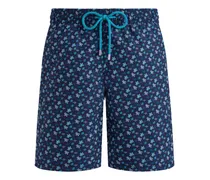 Badeshorts mit grafischem Print - Blau