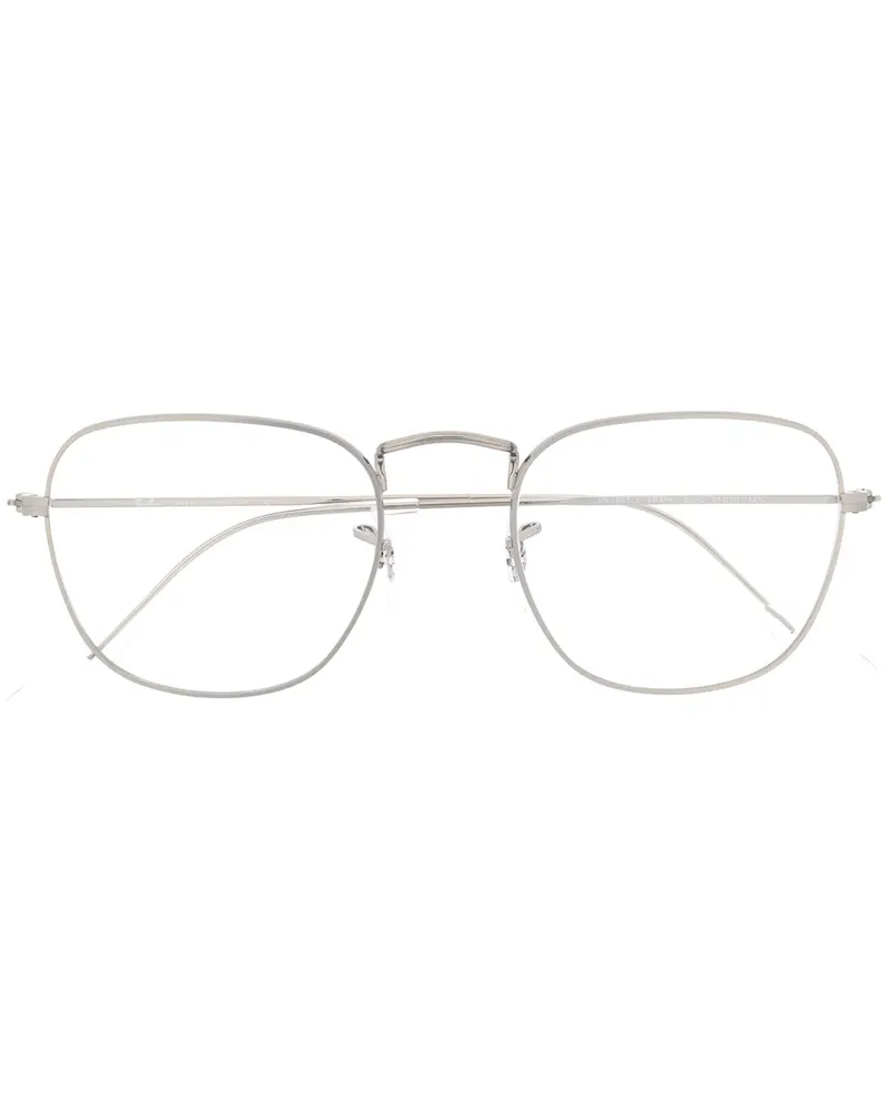 Ray Ban Brille mit eckigem Gestell - Silber Silber