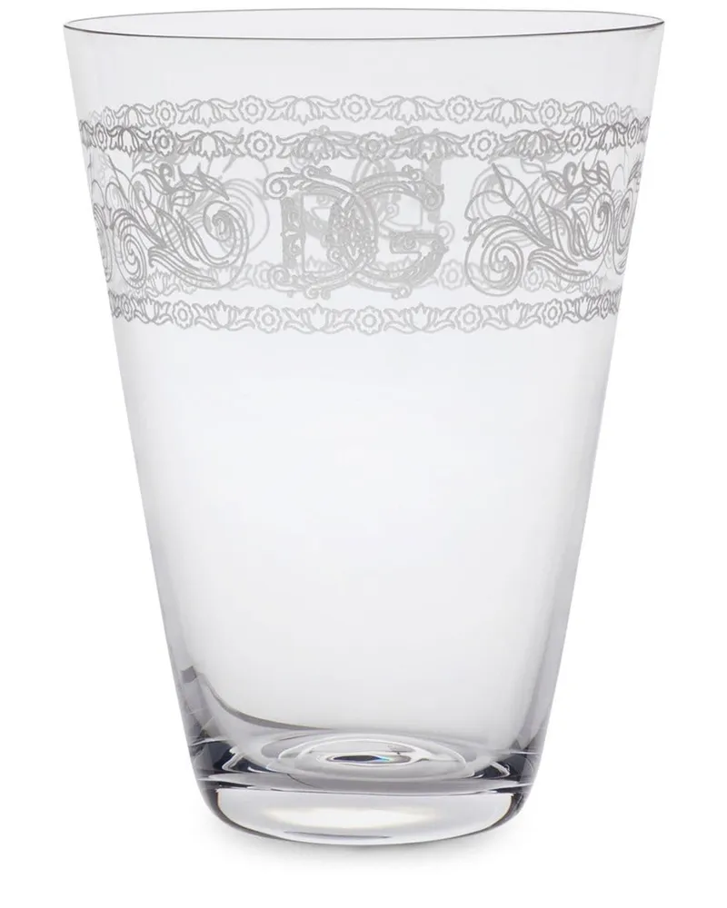 Dolce & Gabbana Wassergläser mit Logo - Weiß Weiß