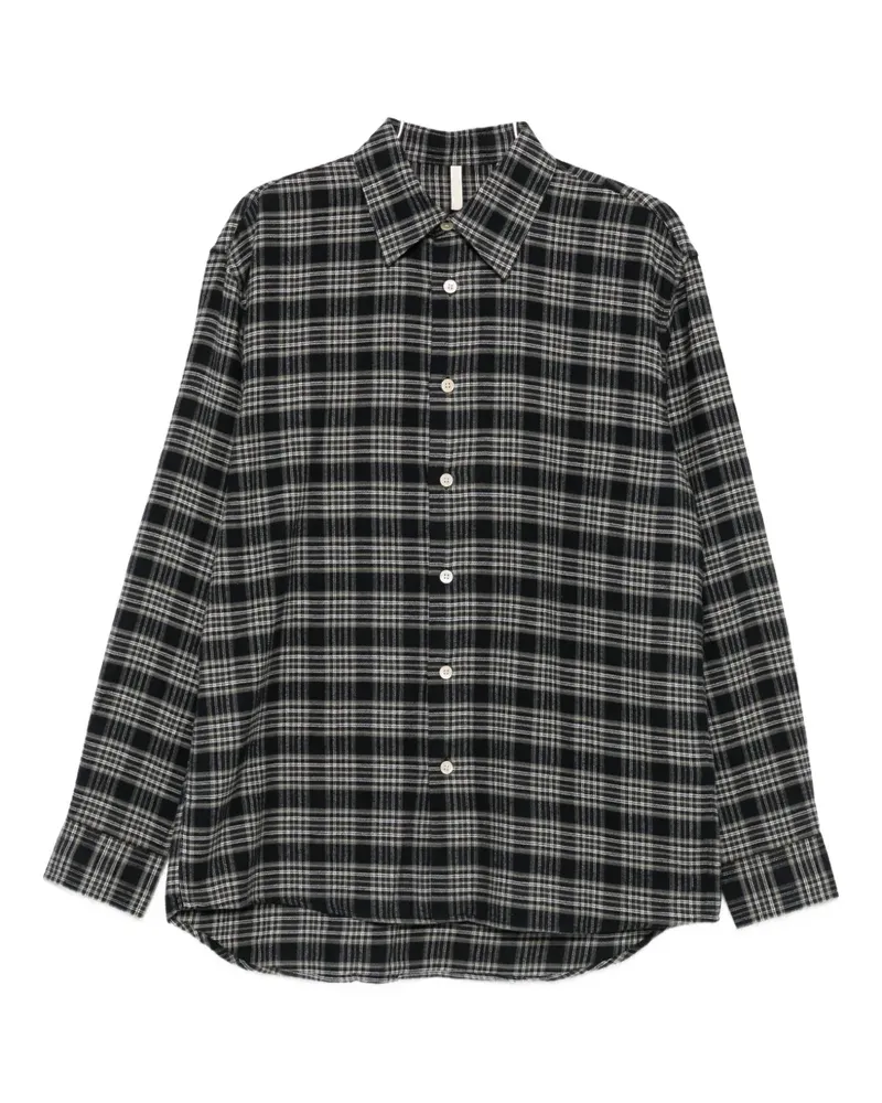 Sunflower plaid-pattern shirt - Schwarz Schwarz