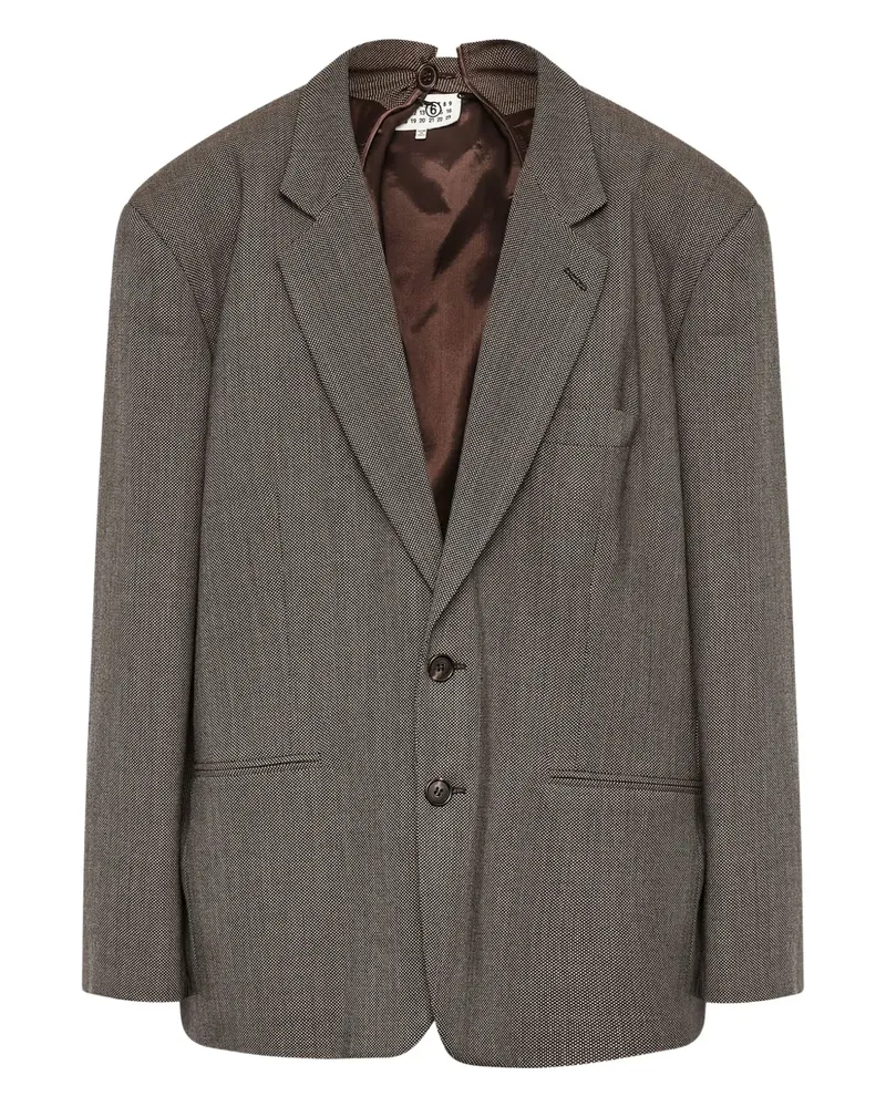 Maison Margiela Einreihiges Sakko - Grau Grau