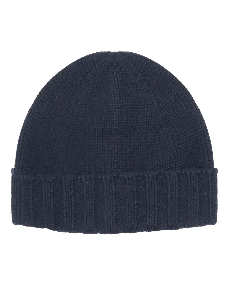 John Galliano Hut mit gerippten Bündchen - Blau Blau