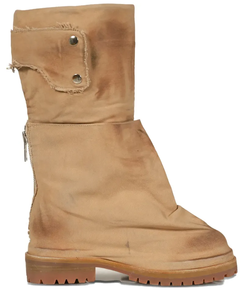 FourTwoFour on Fairfax Stiefel mit Reißverschluss - Nude Nude