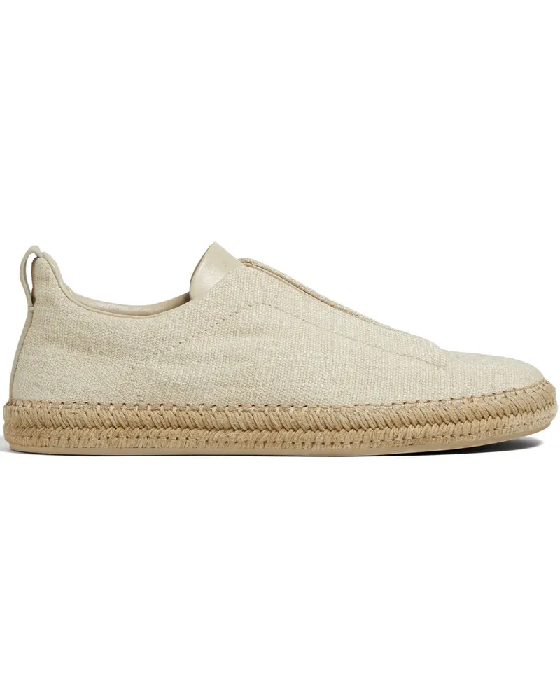 Ermenegildo Zegna Triple Stitch Espadrilles - Nude Nude
