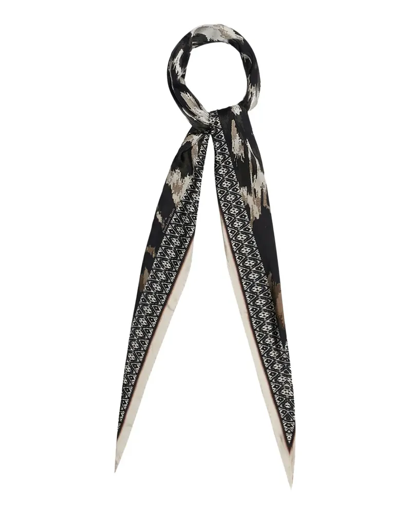 Pierre-Louis Mascia geometric-pattern scarf - Schwarz Schwarz