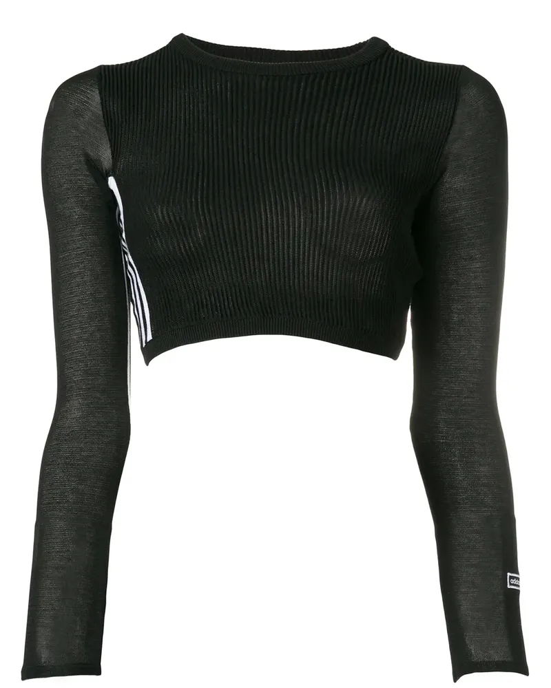 adidas Geripptes Originals Oberteil - Schwarz Schwarz