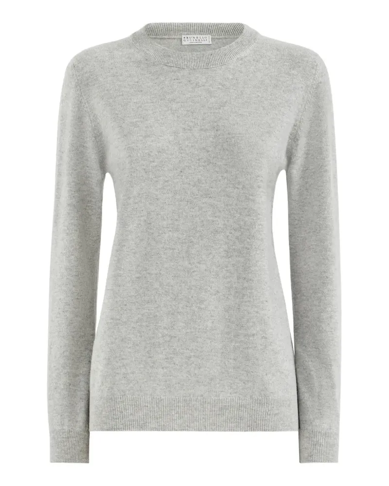 Brunello Cucinelli cashmere sweater with Monili - Grau Grau