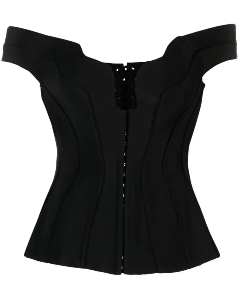 Thierry Mugler Impossible Neckline Korsett Schwarz