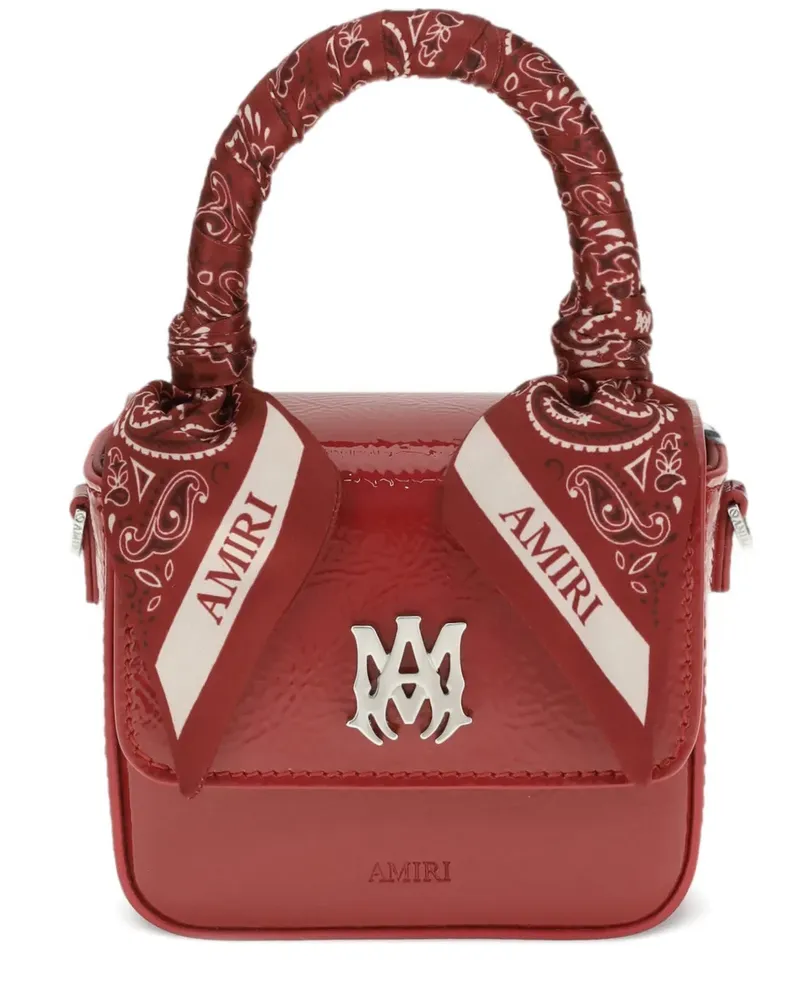 Amiri nano MA scarf-detail mini bag - Rot Rot