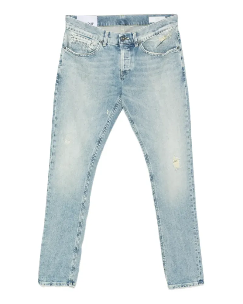 Dondup Slim-Fit-Jeans im Distressed-Look - Blau Blau