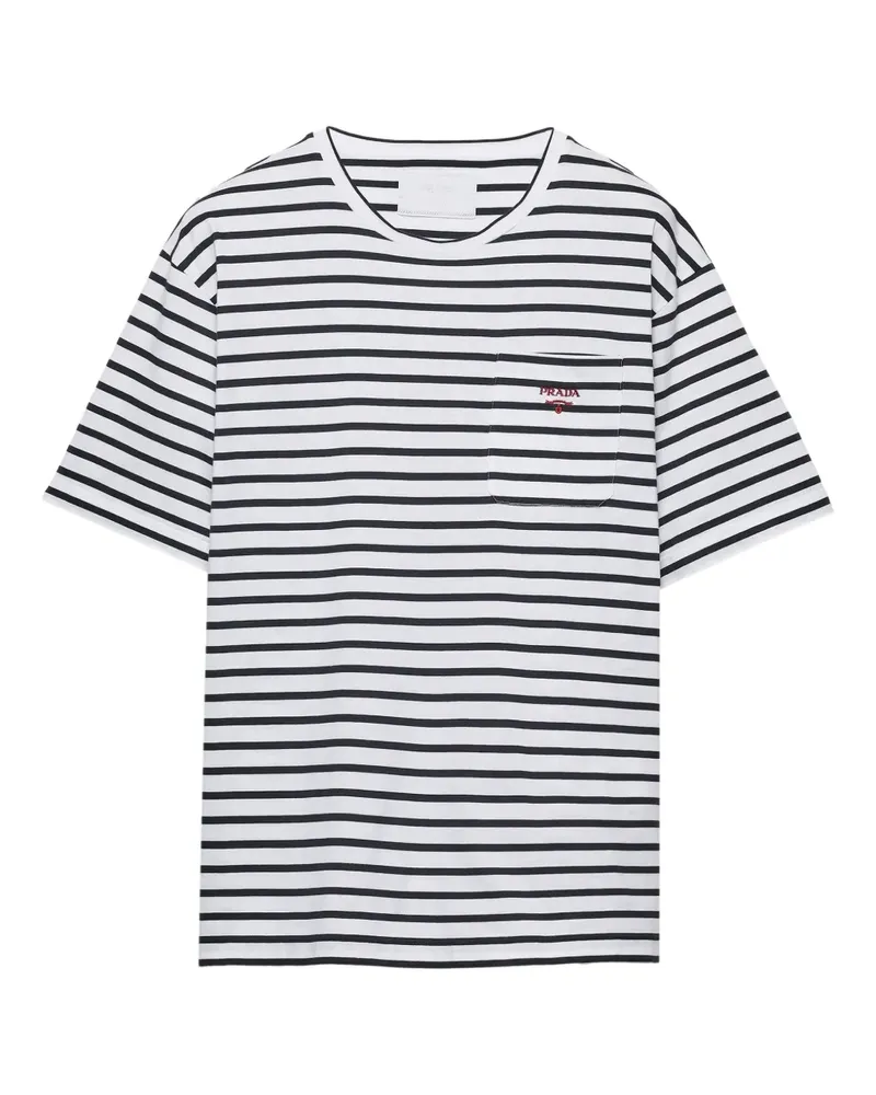 Prada Klassisches T-Shirt - Weiß Weiß