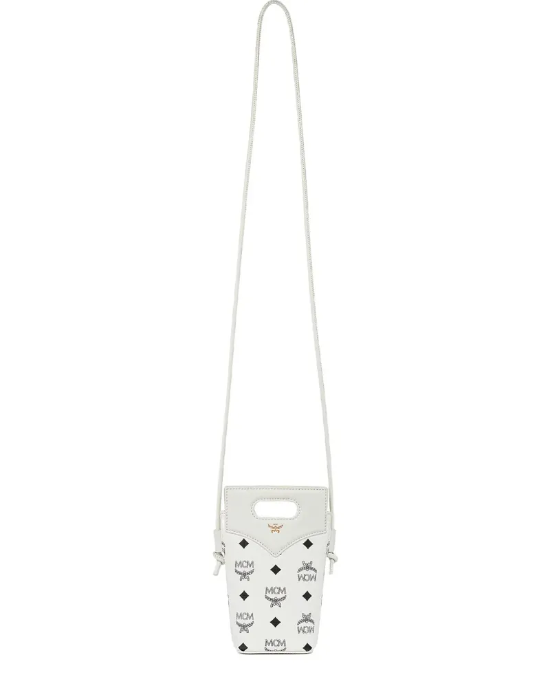 MCM Diamond Visetos Umhängetasche - Weiß Weiß