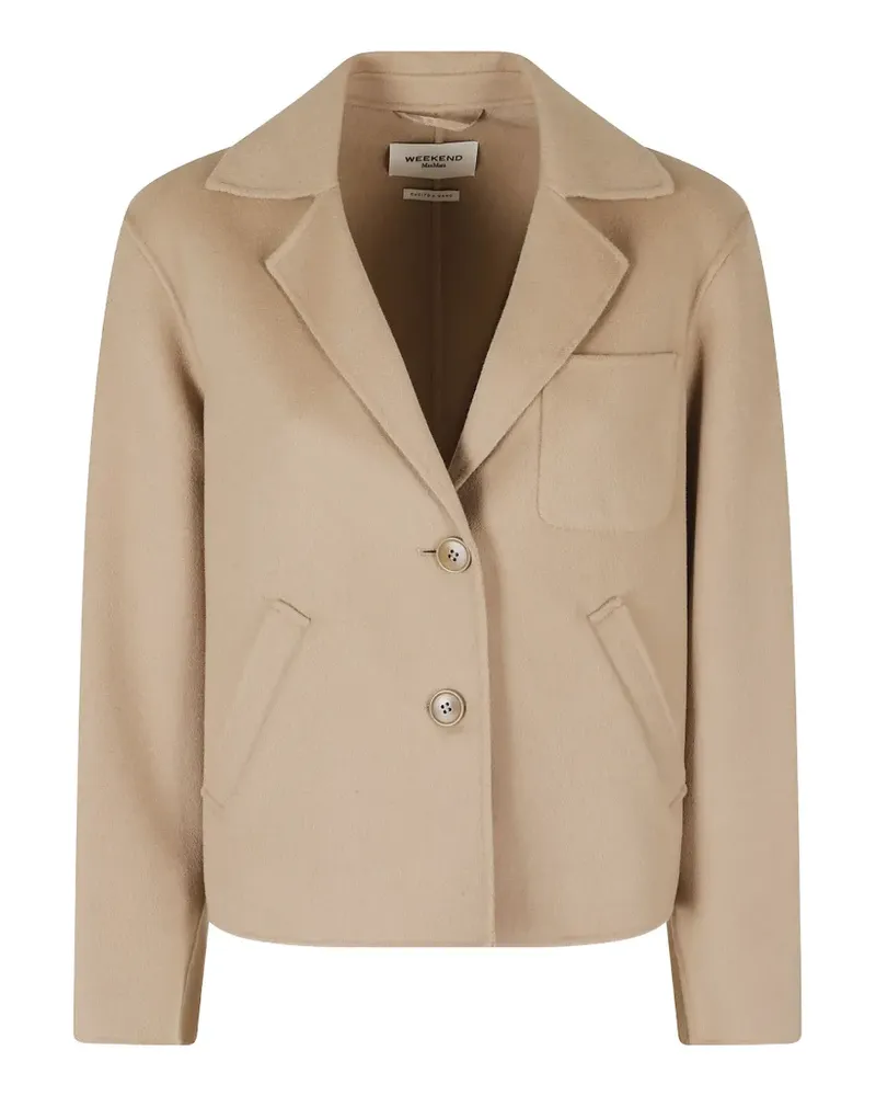 Max Mara Jacke mit geknöpfter Tasche - Nude Nude