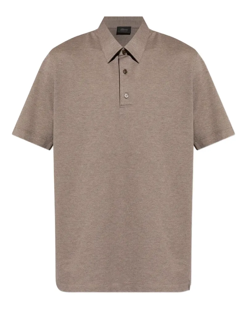 Brioni Poloshirt mit kurzen Ärmeln - Braun Braun