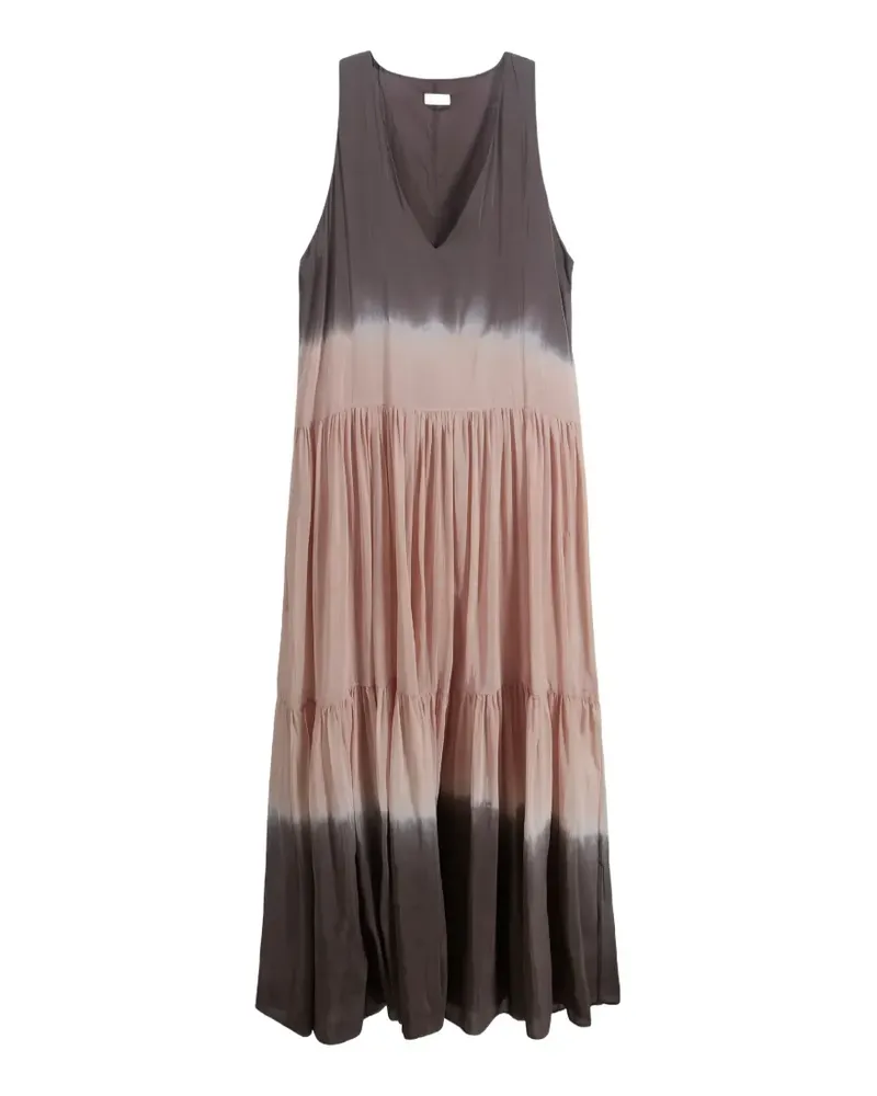 Roberto Collina Tie-dye tiered maxi dress - Nude Nude