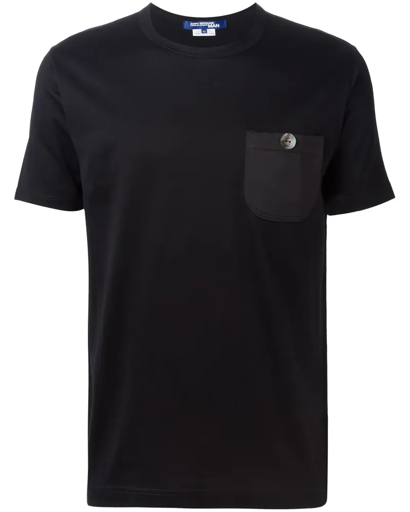 Junya Watanabe T-Shirt mit aufgesetzter Brusttasche - Schwarz Schwarz