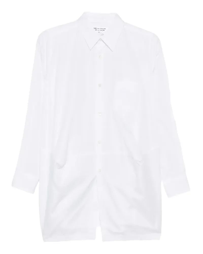 Comme des Garçons patch-pocket shirt - Weiß Weiß