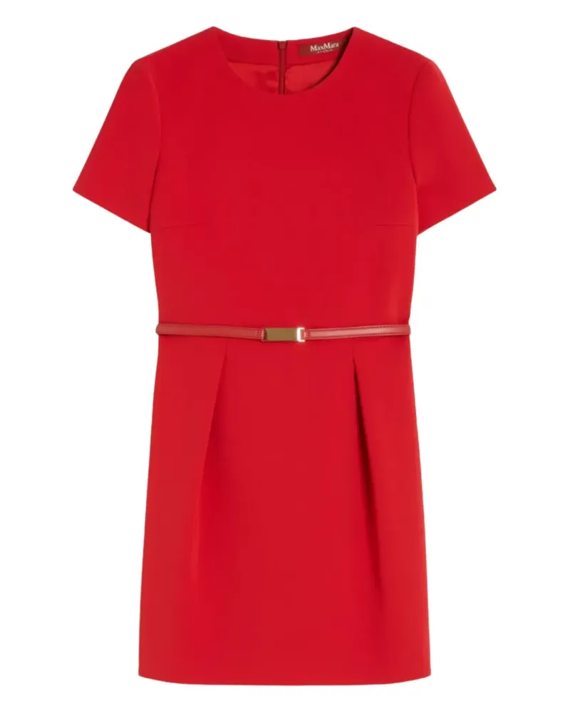 Max Mara Kurzärmeliges Minikleid - Rot Rot