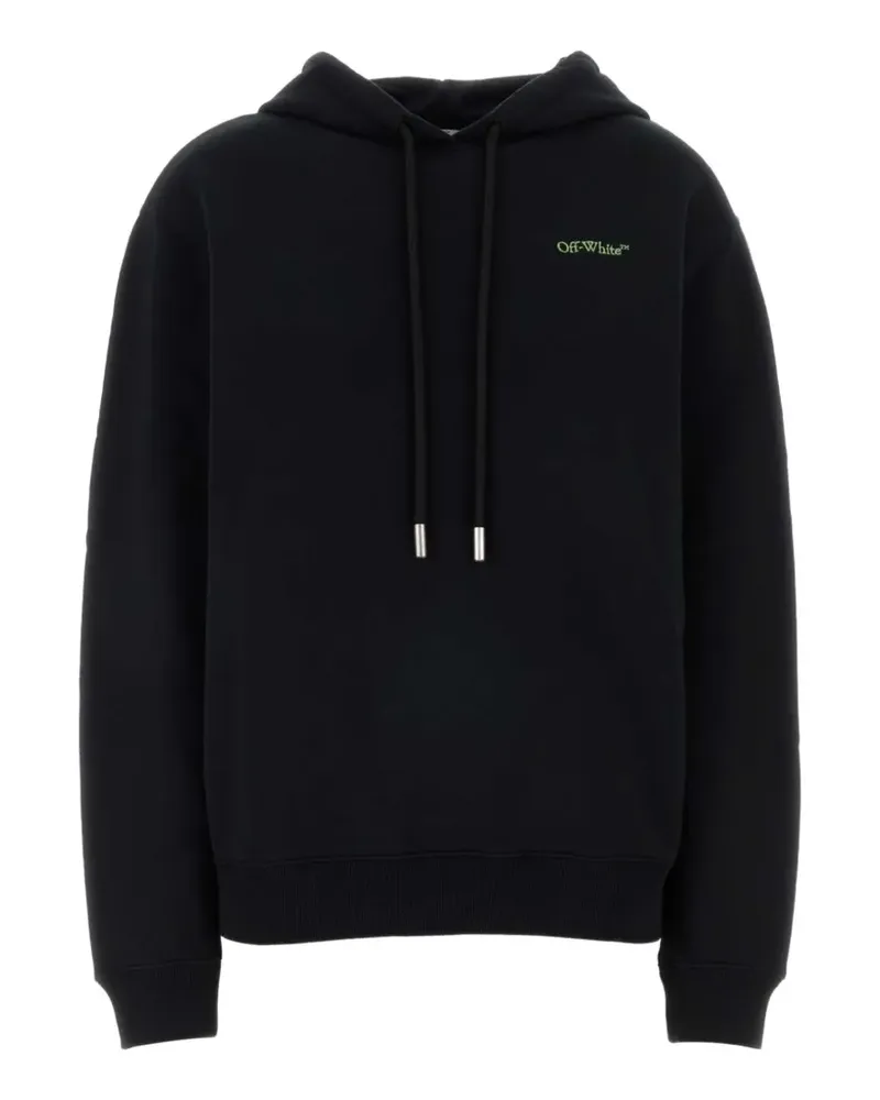OFF-WHITE logo-detail hoodie - Schwarz Schwarz