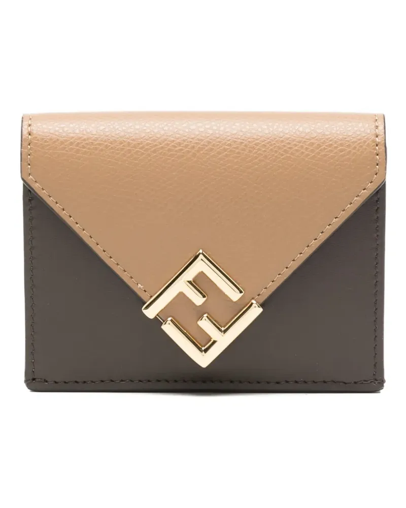 Fendi Trifold Mini-Portemonnaie - Braun Braun