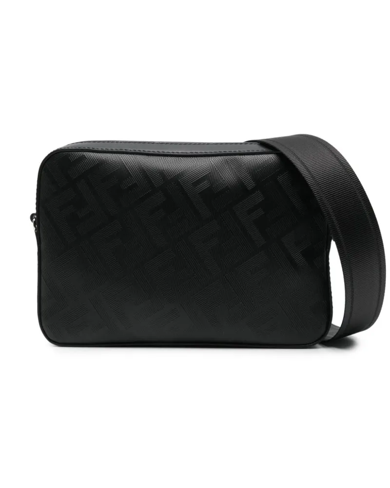 Fendi Diagonal Schultertasche - Schwarz Schwarz