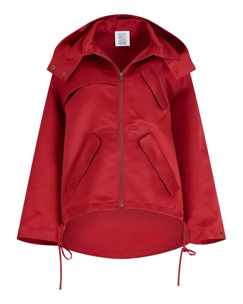 Rosie Assoulin Kapuzenjacke mit Kordelzug - Rot Rot