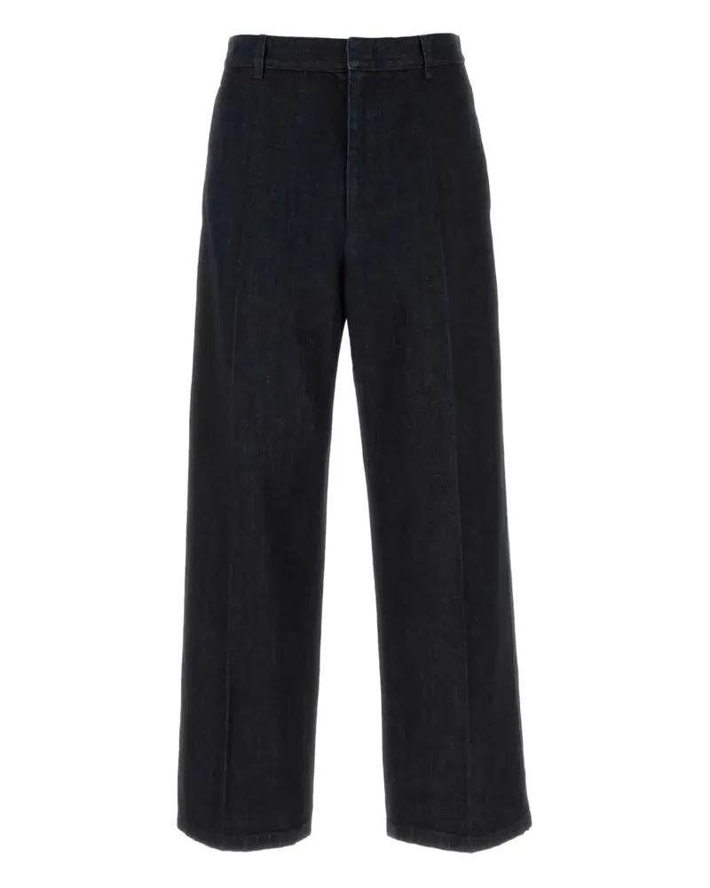 Jil Sander side-seam pockets cotton jeans - Blau Blau