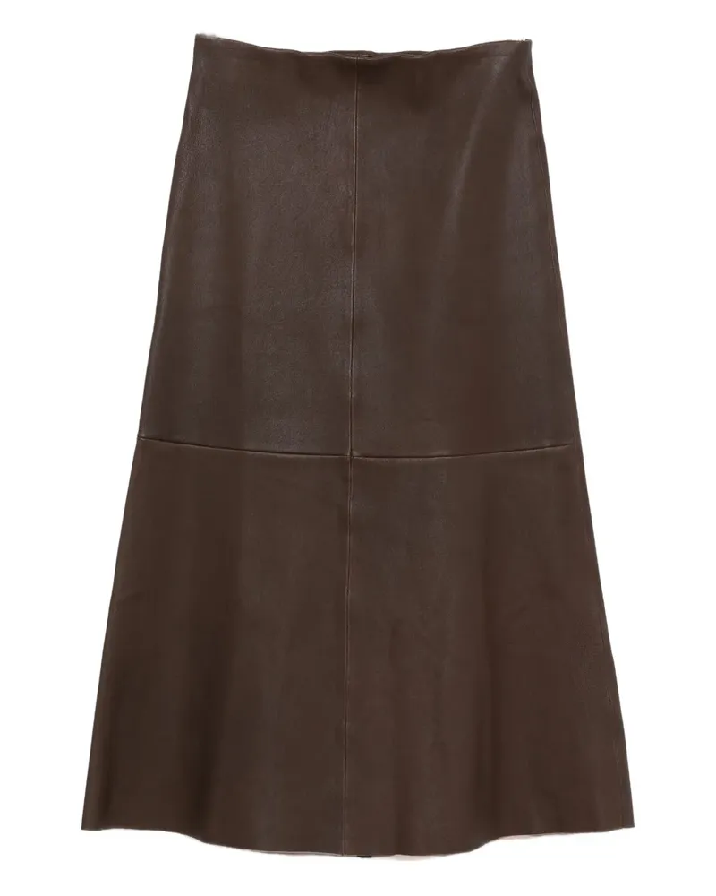 By Malene Birger Lederrock in A-Linie - Braun Braun