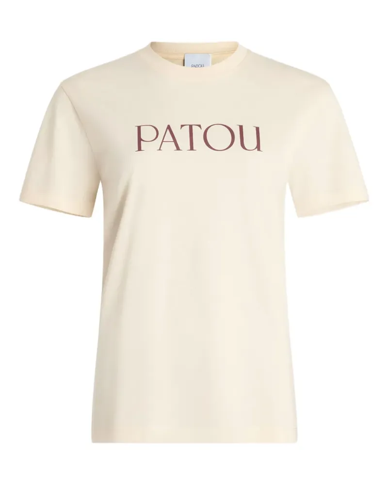 Patou T-Shirt mit Logo-Print - Nude Nude