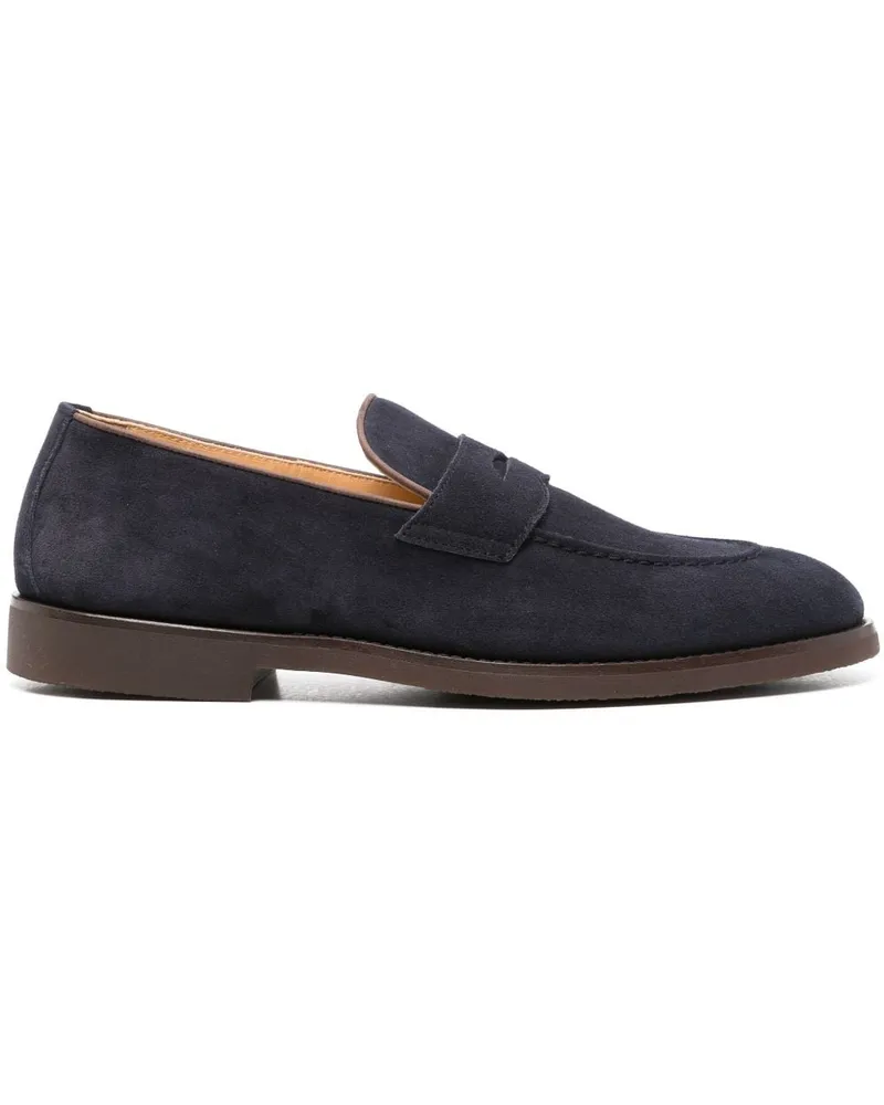 Brunello Cucinelli Penny-Loafer aus Wildleder - Blau Blau