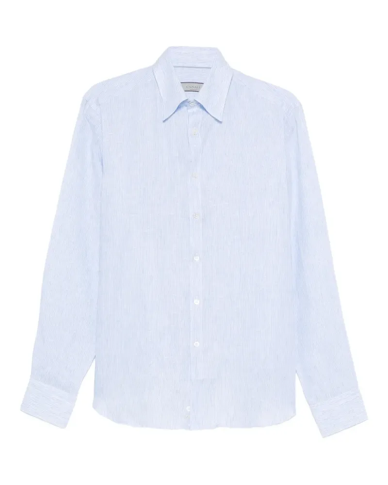 Canali striped shirt - Blau Blau